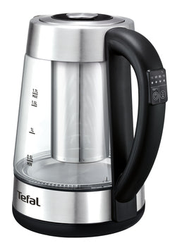 Tefal BJ750D10 – Wasserkocher 1,7 l, Tee-Funktion, 2400 W, Glas, Silber