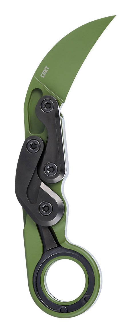 CRKT Provoke – Klappmesser 61 mm, Aluminiumgriff, Grün