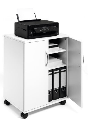 Durable Multifunktionswagen – Spanplatte, Weiss, 52,8 × 73,7 × 40 cm