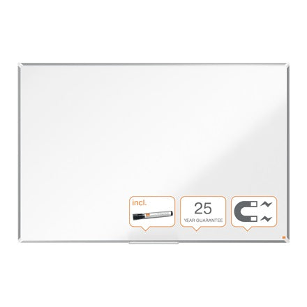 Nobo Whiteboard – 180 × 120 cm, Emaille, magnetisch, Aluminiumrahmen, Wandmontage