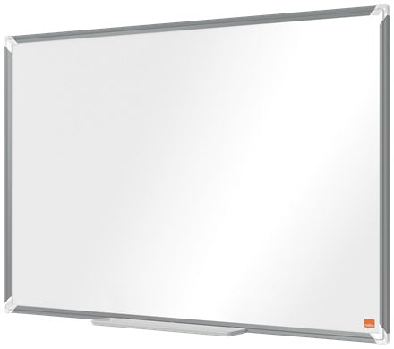 Nobo Whiteboard – 90 × 60 cm, Emaille, magnetisch, Aluminiumrahmen, Wandmontage, inkl. Stifteablage