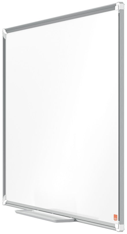 Nobo Whiteboard – 90 × 60 cm, Emaille, magnetisch, Aluminiumrahmen, Wandmontage, inkl. Stifteablage