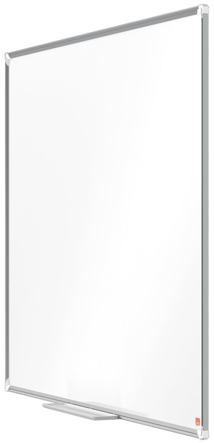 Nobo Whiteboard – 120 × 90 cm, Stahl, magnetisch, Aluminiumrahmen, Wandmontage, inkl. Marker, Markerablage