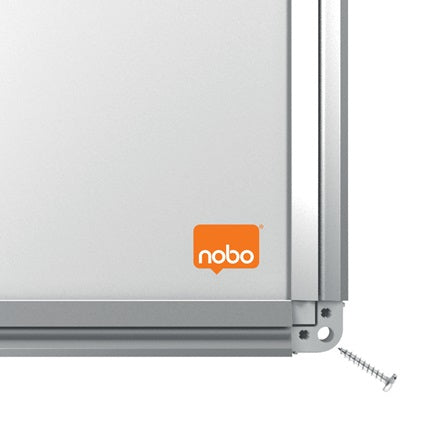 Nobo Whiteboard – 180 × 120 cm, lackierter Stahl, magnetisch, Aluminiumrahmen, Wandmontage