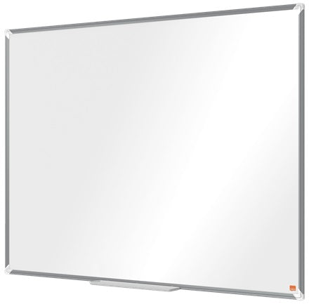 Nobo Whiteboard – 120 × 90 cm, Stahl, magnetisch, Aluminiumrahmen, Wandmontage, inkl. Marker, Markerablage
