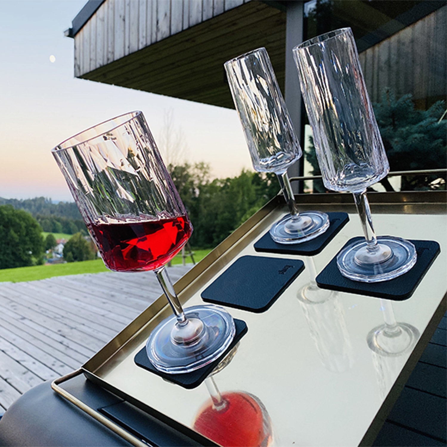 Silwy Hightech-Kunststoffgläser Champagnerflöte 150 ml – 6er-Set