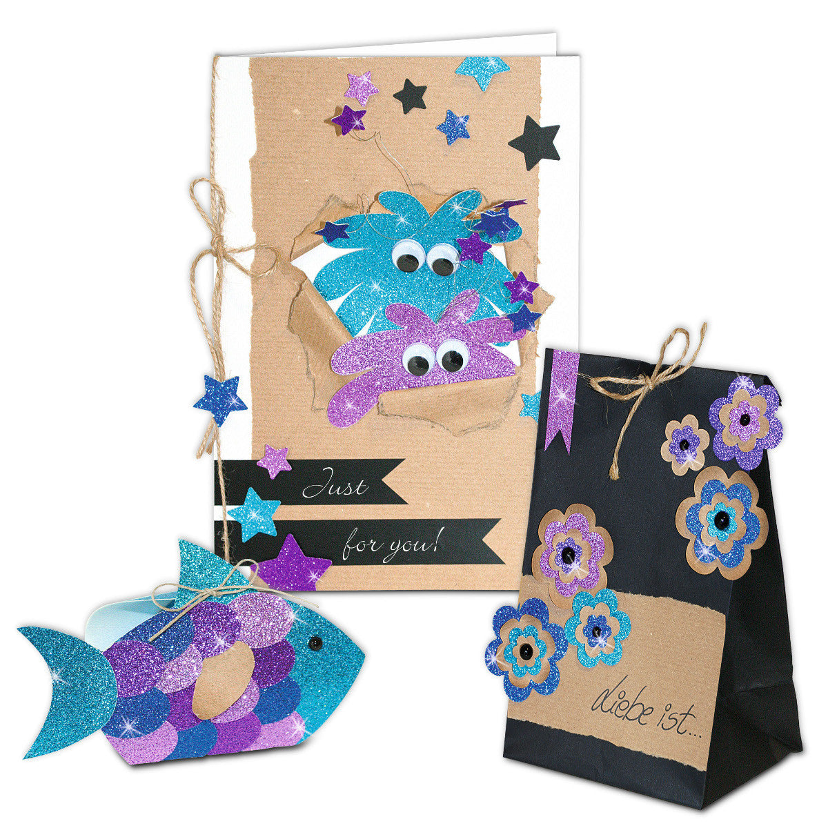 URSUS Fotokarton Glitterkarton – A4, silber, 330 g/m² – 10 Blatt, Kunstpapier