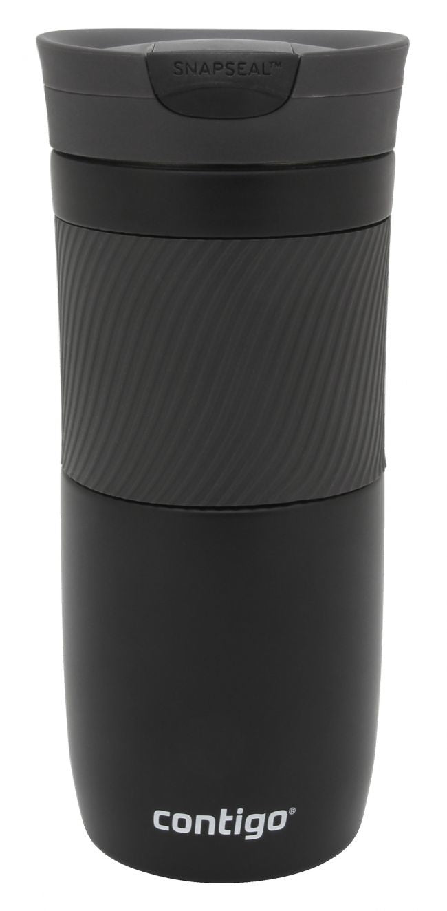 CONTIGO Byron Thermobecher 720 ml – doppelwandig 6 h heiss/12 h kalt, Edelstahl, Klappdeckel, Silber