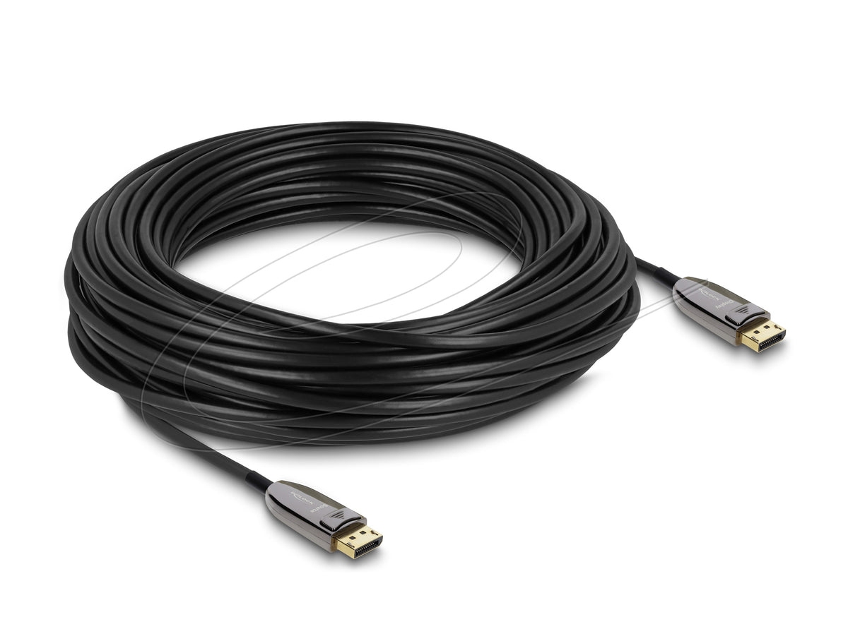 DeLOCK DisplayPort Kabel DP 2.1 8K 60 Hz – 25 m – AOC, HDR