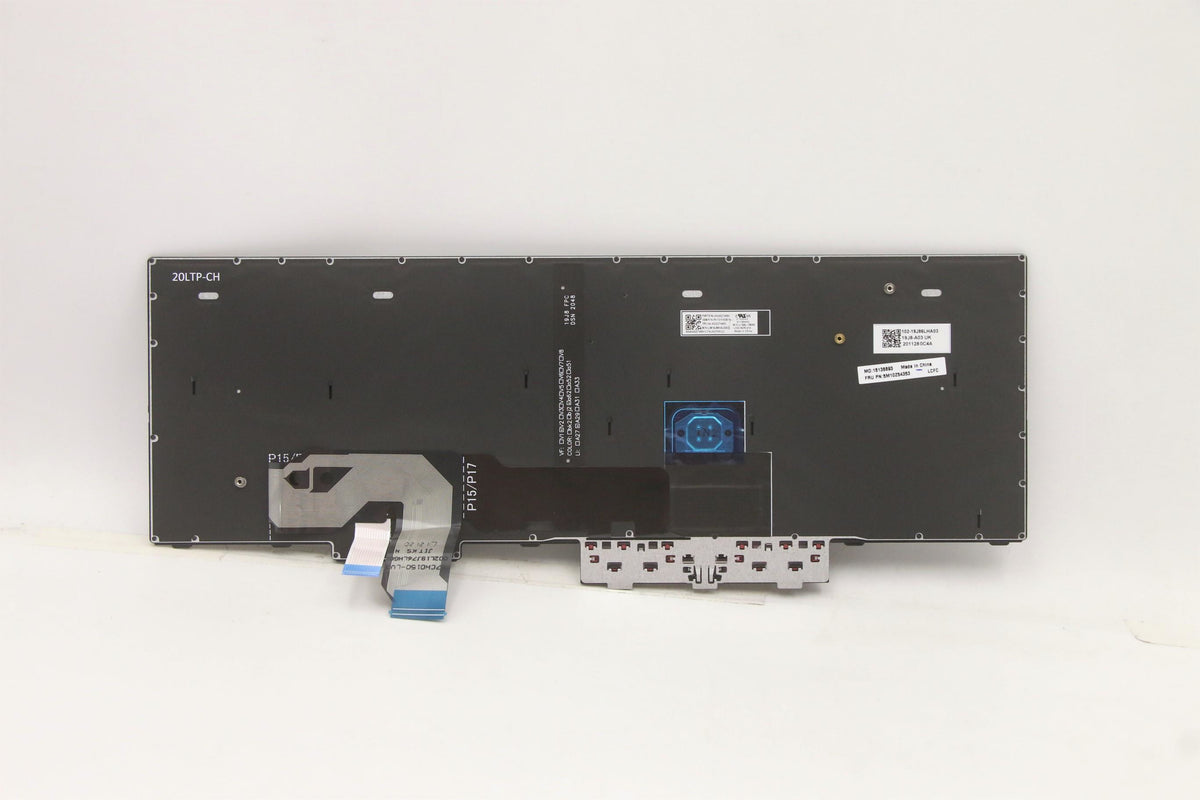 Lenovo Notebook-Ersatztastatur – QWERTY (Nordisch) – Schwarz – für ThinkPad P17 Gen 1 (20SN, 20SQ)