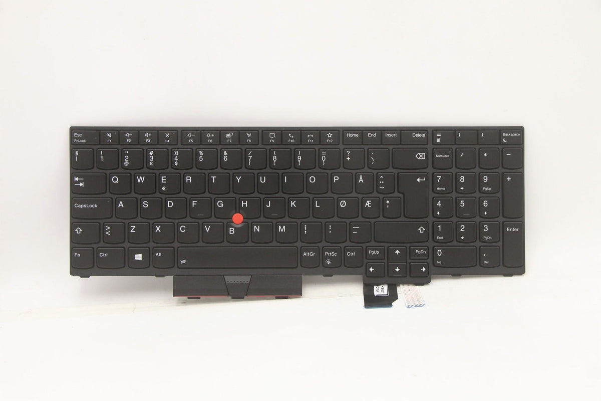 Lenovo Notebook-Ersatztastatur – QWERTY (Nordisch) – Schwarz – für ThinkPad P17 Gen 1 (20SN, 20SQ)