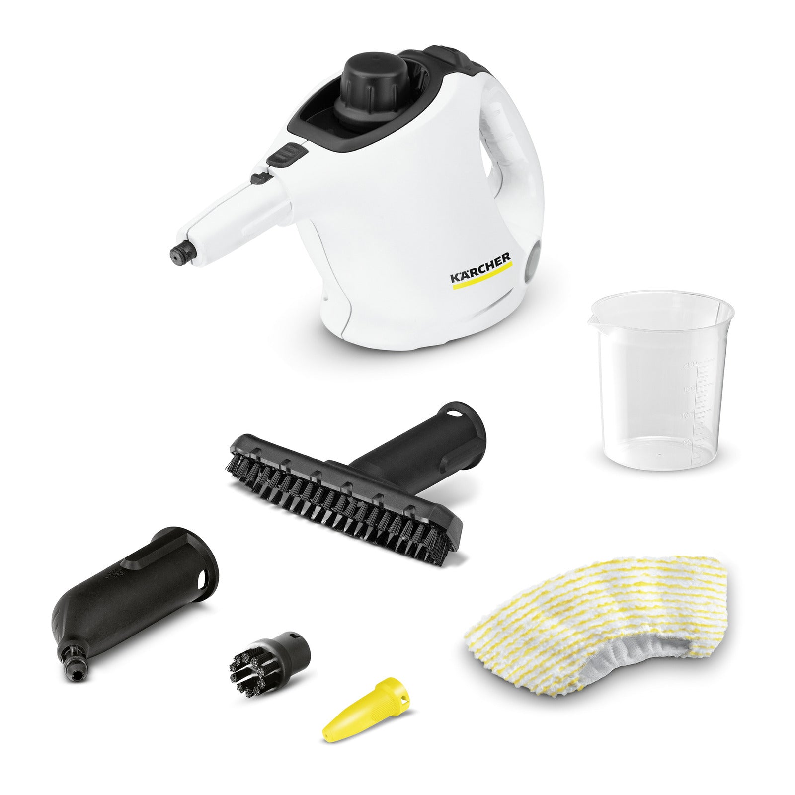 Kärcher Zylinder-Dampfreiniger SC 1 – 0,2 l – weiss – 12,7 × 32,1 × 18,6 cm