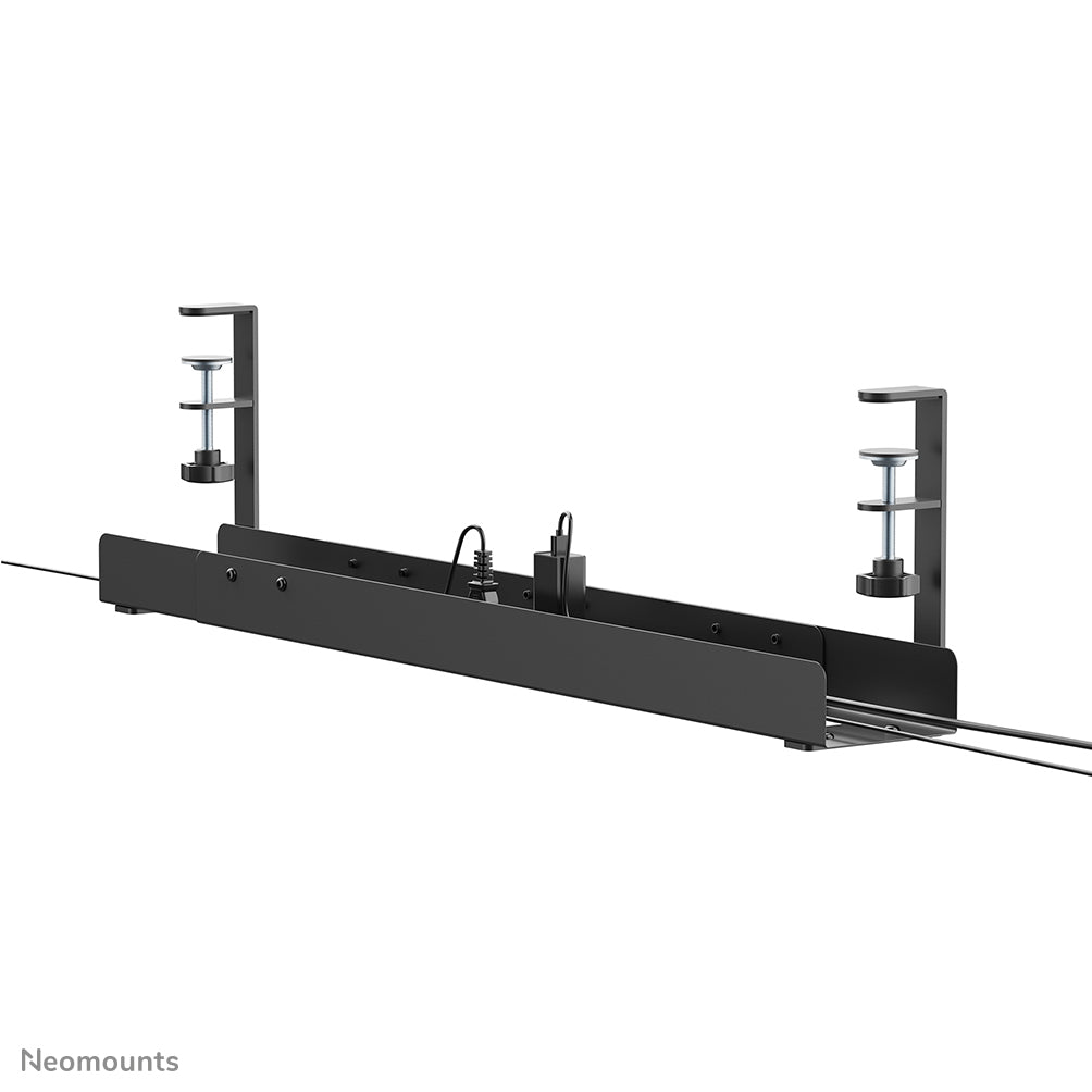 Neomounts ADS07-120BL Kabelwanne – Verstellbar 0,8–1,2 m – Klemmbefestigung, max. 5 kg – Schwarz