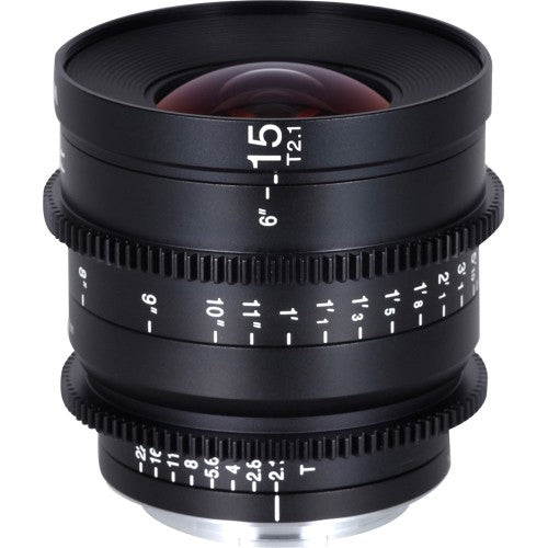 Laowa 15mm T2.1 Zero-D Cine RF Objektiv – 15 mm f/2.1 – Vollformat, manuell – für Canon RF