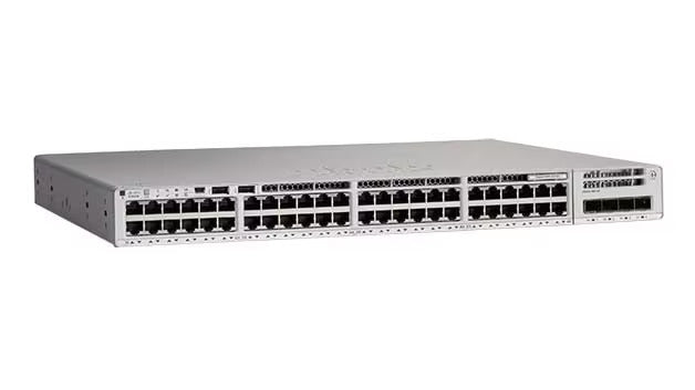 Cisco C9200-48PL-E – Verwalteter L3 Switch – 48× 10G, PoE+, PoE Budget 370 W, 19", 1U
