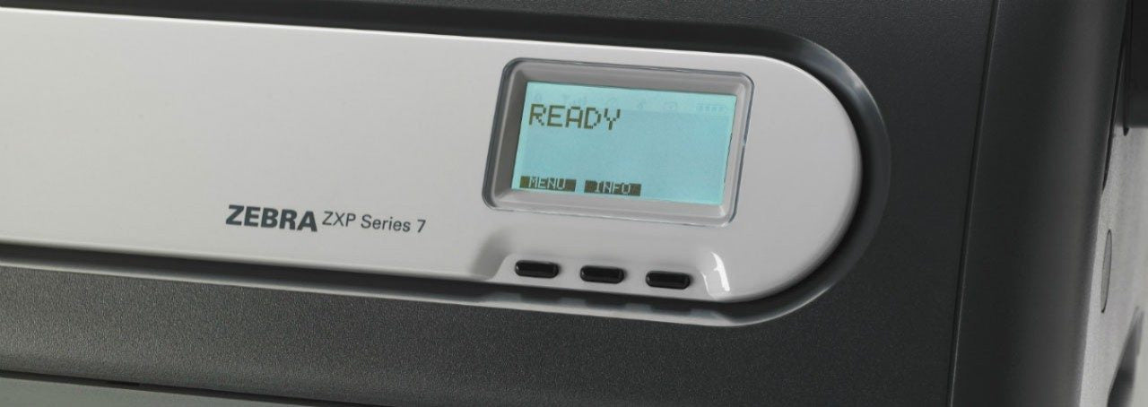 Zebra ZXP7 – Kartendrucker, Kontakt-/Magnetencoder, USB, LAN, für PVC-Karten 85,6 × 54 mm