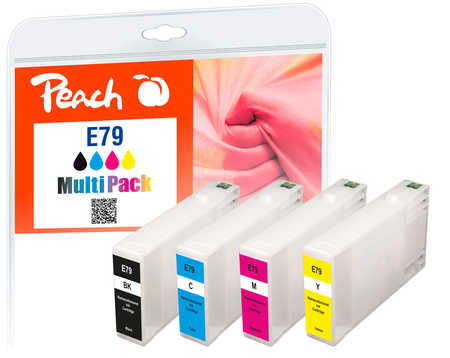 Peach Nr. 79 Tintenpatronen-Multipack, Schwarz/Cyan/Magenta/Gelb (Kompatibel) – für Epson WF-4600/5100/5600