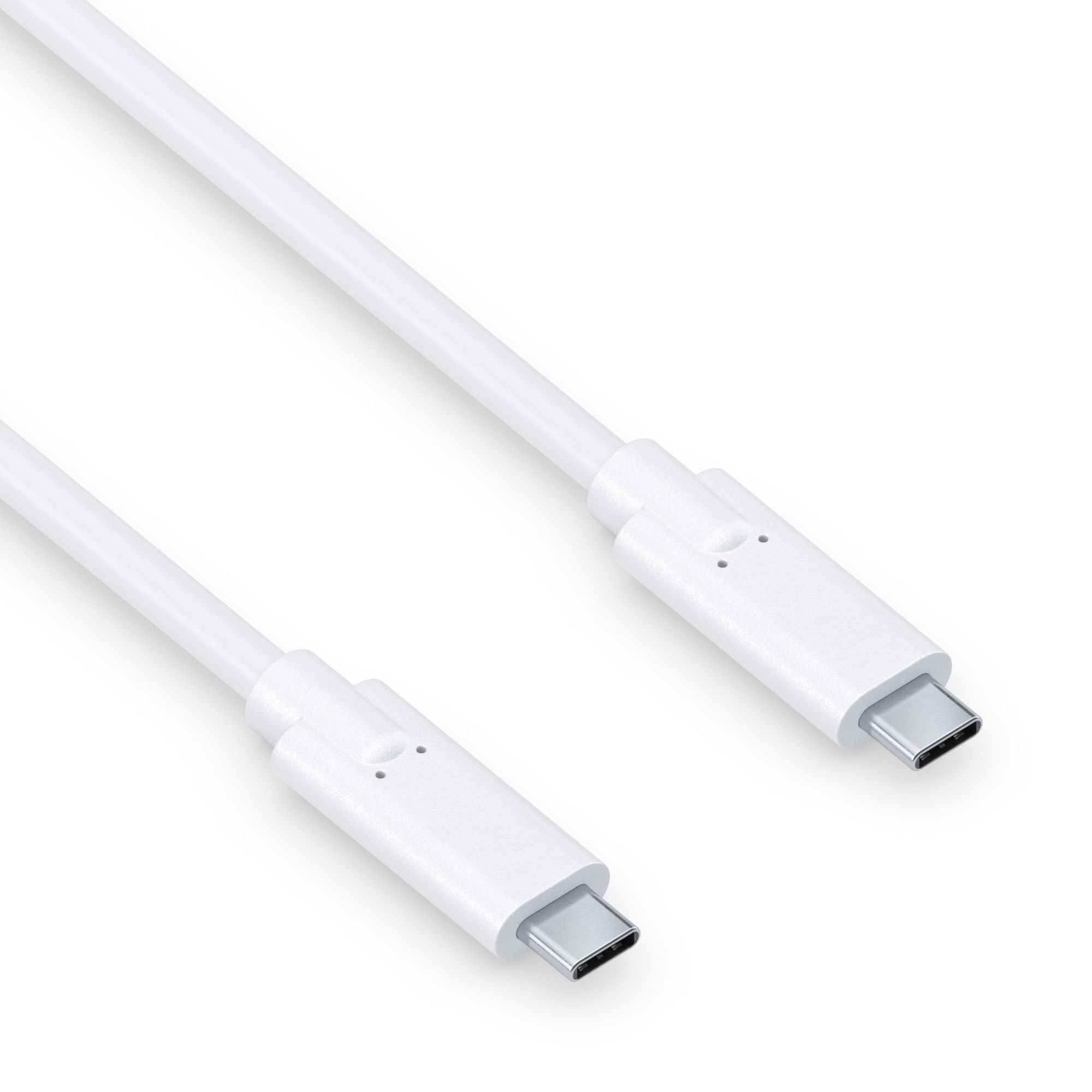 PureLink USB-C auf USB-C Kabel – USB 3.2 Gen 1 (5 Gbit/s) – 2 m – PVC, Goldstecker – Weiss