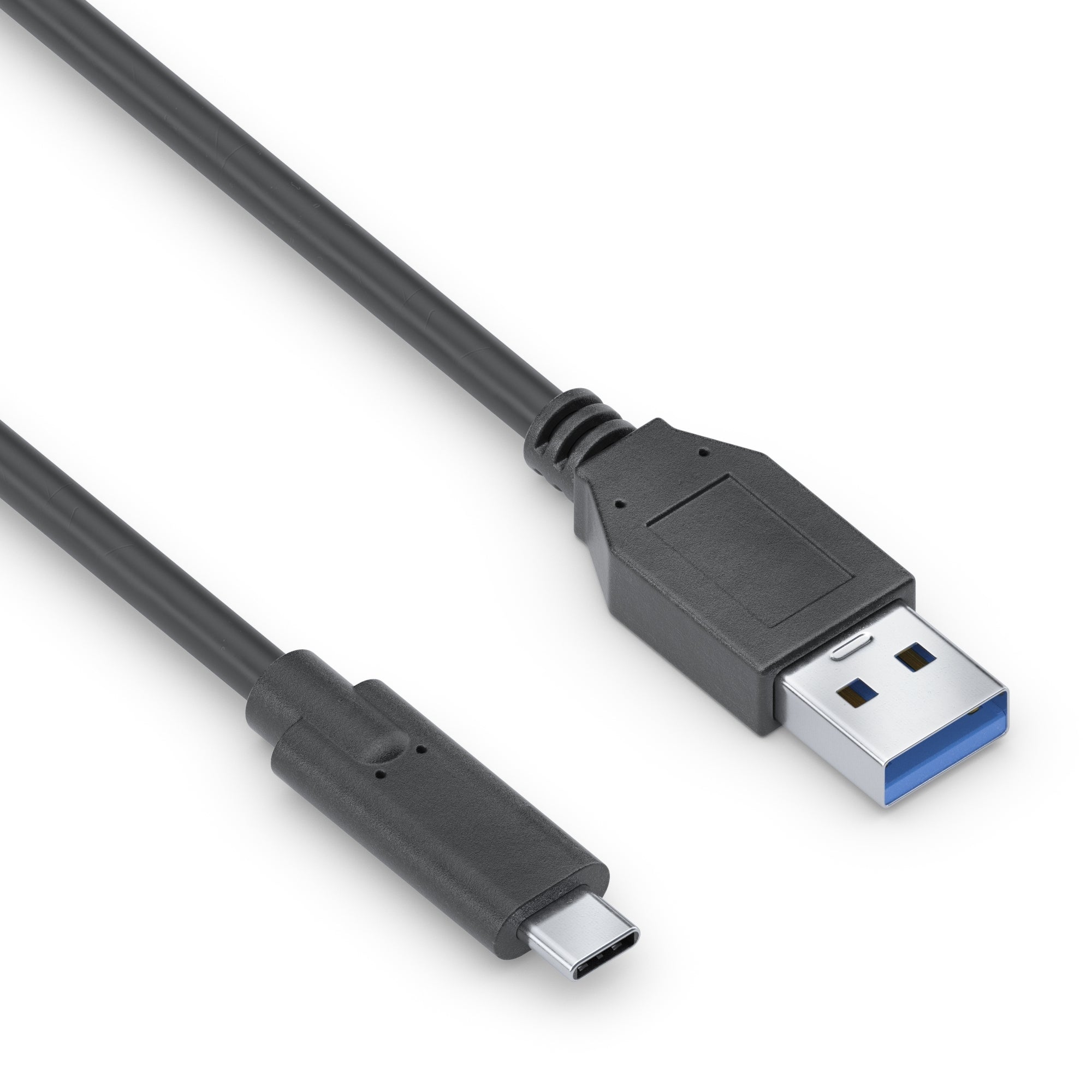 PureLink USB-A auf USB-C Kabel – USB 3.2 Gen 2 (10 Gbit/s) – 0,5 m – PD 60 W – PVC-Mantel – Schwarz