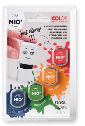 Colop Little NIO 2 Classic – Stempelkissen – Mehrfarbig – 4er-Set