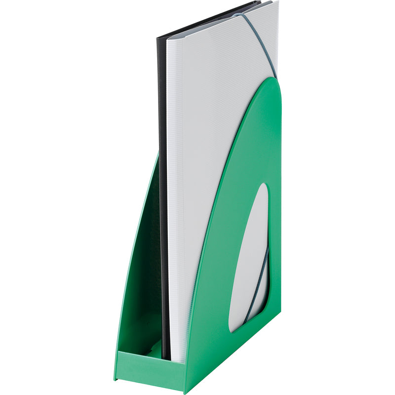 HAN Re-Loop Stehsammler – A4/C4 – Polypropylen (PP) – Grün – 75 × 245 × 255 mm