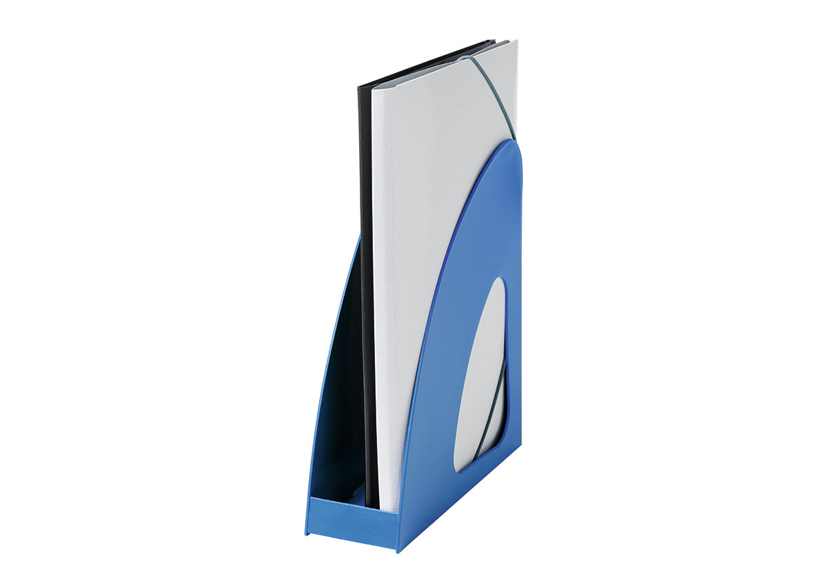 HAN Stehsammler Re-LOOP – A4/C4 – Kunststoff (recycelt) – Blau – 76 × 239 × 257 mm