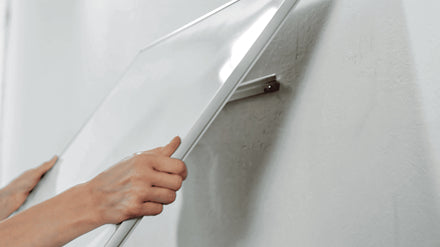 Nobo Whiteboard – 90 × 60 cm, Emaille, magnetisch, Aluminiumrahmen, Wandmontage