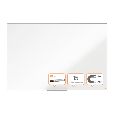 Nobo Whiteboard – 179,6 × 118,5 cm, lackierter Stahl, magnetisch, Wandmontage