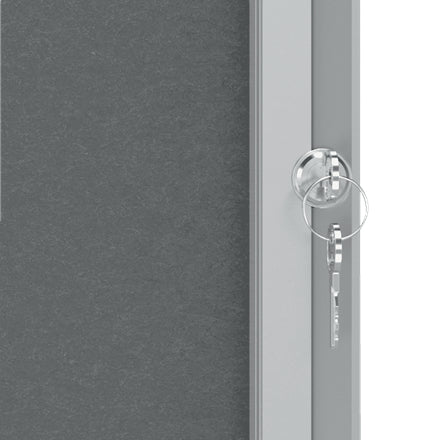 Nobo Schaukasten Premium Plus, 9 × A4 – Aluminium, Glas, abschliessbar, Innenbereich, 70,9 × 97 × 4,3 cm
