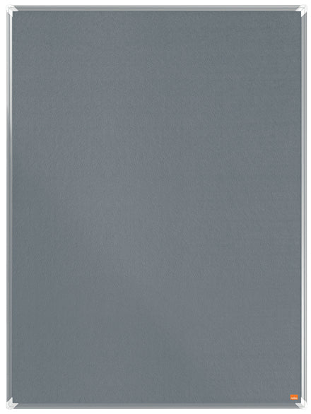 Nobo Filztafel Premium Plus – 90,3 × 59,4 cm – Grau, Alurahmen