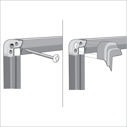 Nobo Filztafel Premium Plus – 90,3 × 59,4 cm – Grau, Alurahmen