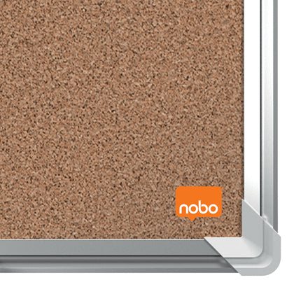 Nobo Pinnwand – Kork, Aluminiumrahmen – 90 × 60 cm, Premium Plus