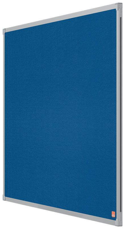 Nobo Filztafel – 89,8 × 58,9 cm – Blau, Alurahmen