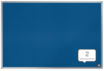 Nobo Filztafel – 89,8 × 58,9 cm – Blau, Alurahmen