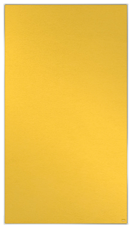Nobo Pinnwand – Filz, Alurahmen – 122 × 69 cm, Gelb, Impression Pro Widescreen
