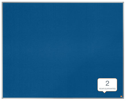 Nobo Pinnwand – Filz, Alurahmen – 150 × 120 cm, Blau, Essence