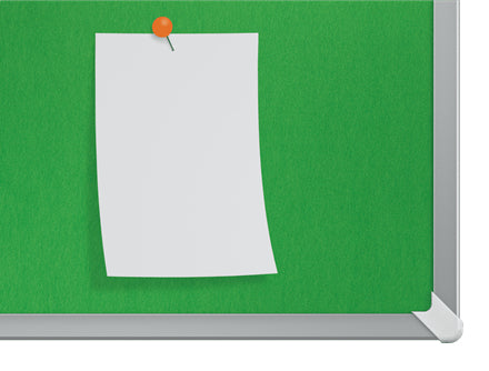 Nobo Filztafel Impression Pro Widescreen – 89,8 × 51 cm – grün, Alurahmen