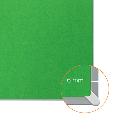 Nobo Pinnwand – Filz, Alurahmen – 122,9 × 69,8 cm, Grün, Impression Pro Widescreen