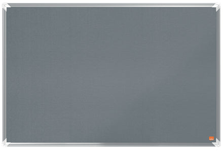 Nobo Filztafel Premium Plus – 90,3 × 59,4 cm – Grau, Alurahmen