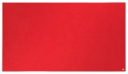Nobo Pinnwand – Filz, Alurahmen – 122,9 × 69,8 cm, Rot, Impression Pro Widescreen