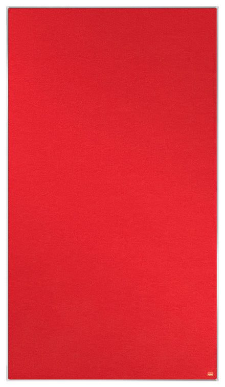 Nobo Pinnwand – Filz, Alurahmen – 189,4 × 107,1 cm, Rot, Impression Pro Widescreen