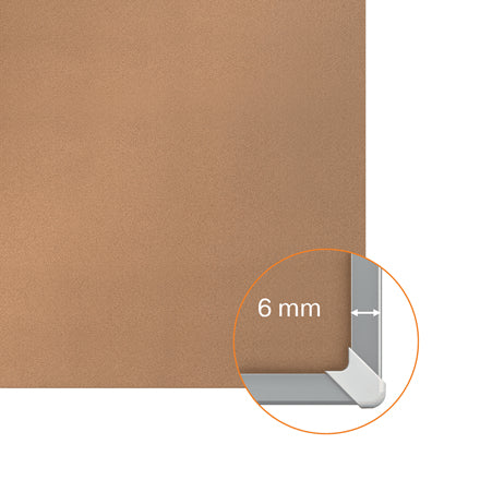 Nobo Korktafel Impression Pro – 58,6 × 42,9 cm – braun, Alurahmen