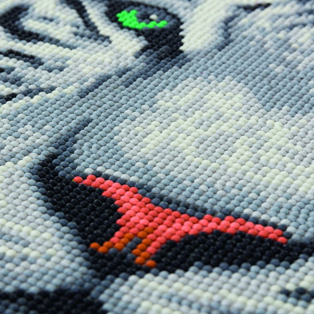 CRAFT Buddy Diamond Painting Set – Weisser Tiger – 30 × 30 cm – 11-teilig – ab 8 Jahren