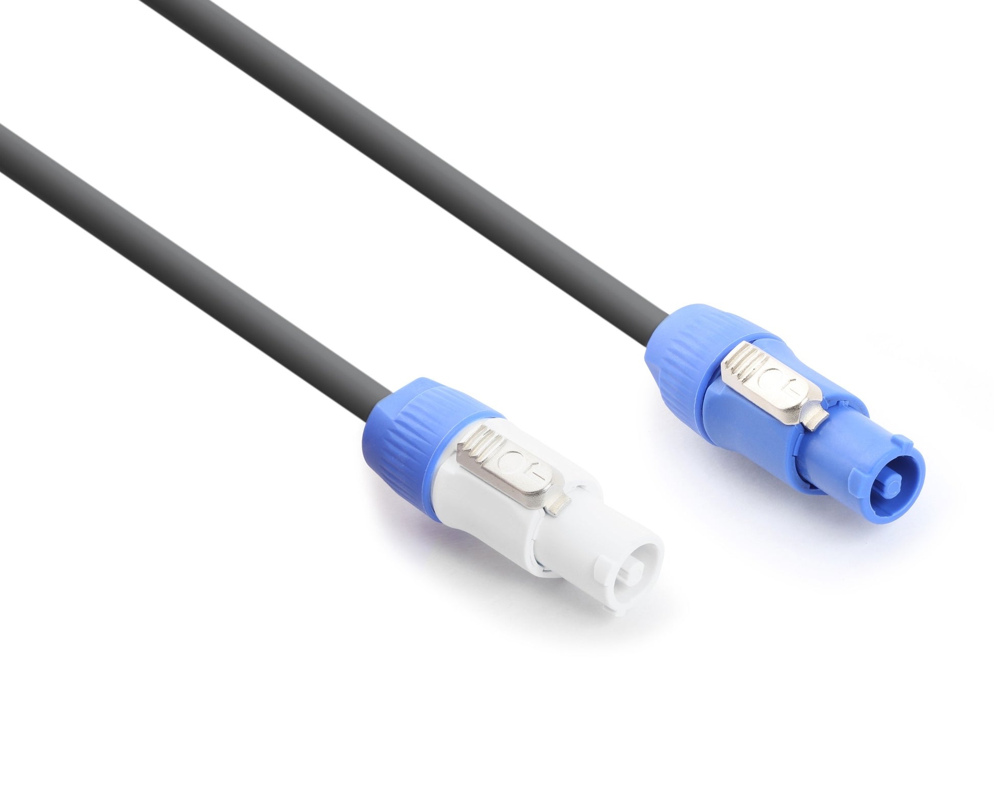 PD-Connex PowerCON Stromkabel – PowerCON A–PowerCON B, 0,75 m, 3×1,5 mm², schwarz/blau