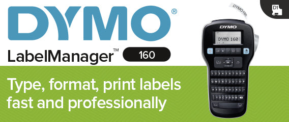 DYMO LabelManager 160 – Beschriftungsgerät, D1 bis 12 mm