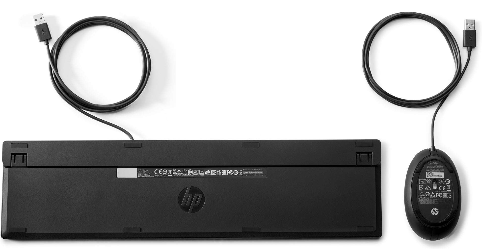 HP Wired Desktop 320MK – Tastatur-Maus-Set – Mechanisch – Kabelgebunden, USB – QWERTY (US-INT) – Schwarz