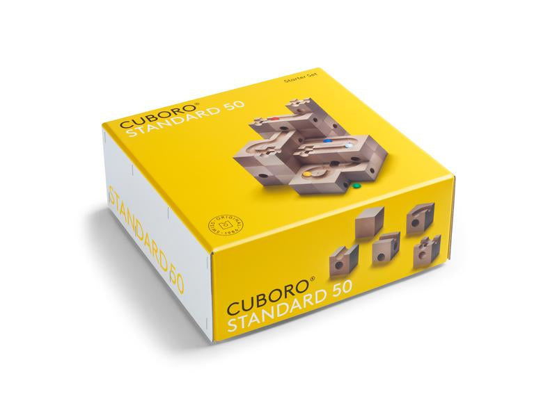 Cuboro Stapelblöcke – 55-teilig – ab 5 Jahren – Buche, holzfarben