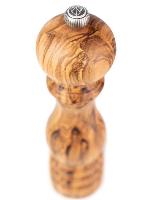 Peugeot Salzmühle Paris – Holz (Olive), Stahlmahlwerk – einstellbar, abnehmbarer Deckel – dunkelbraun