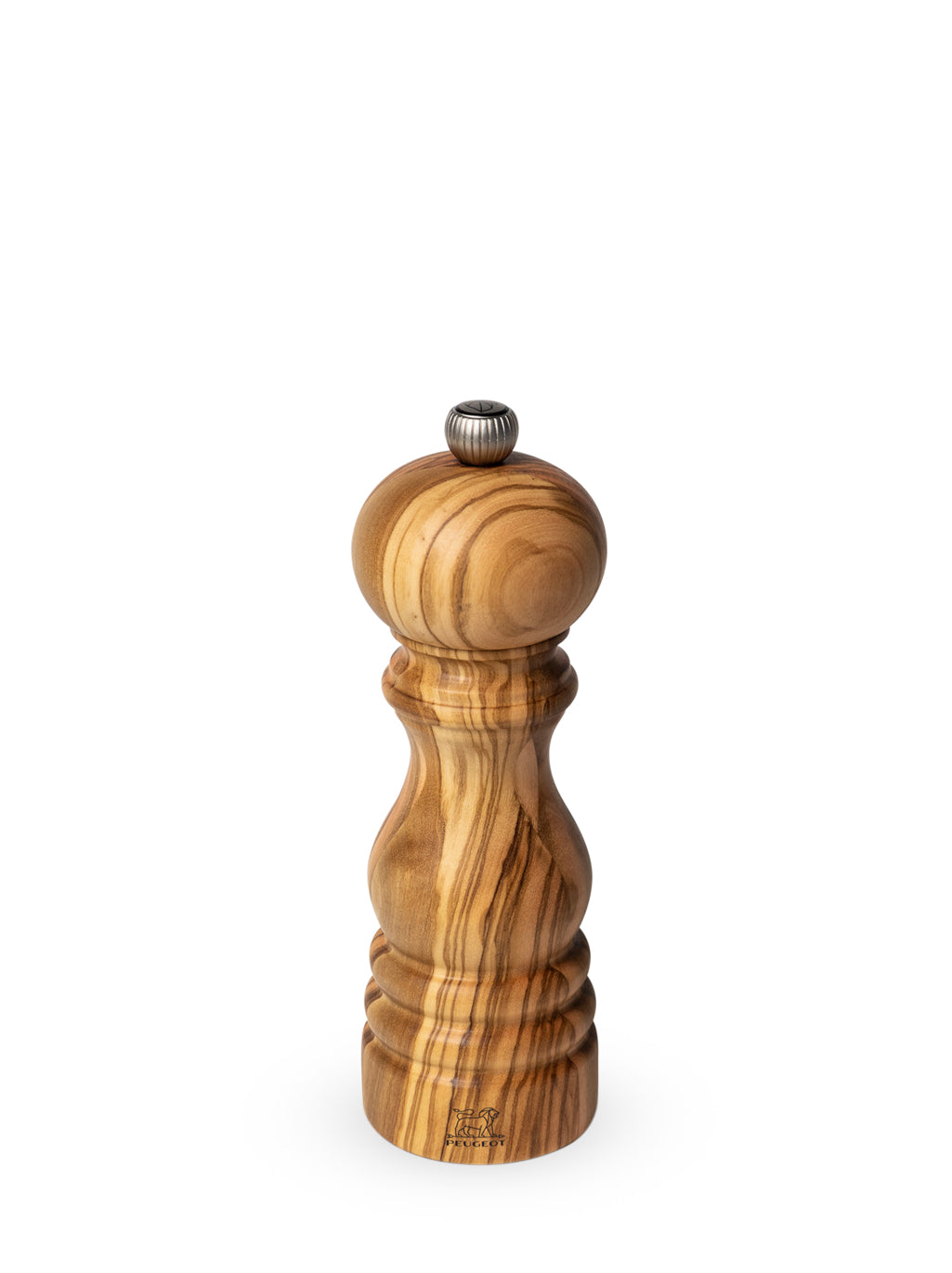 Peugeot Pfeffermühle – Einstellbares Stahlmahlwerk, Manuell – Olivenholz, Dunkelbraun – 18 cm