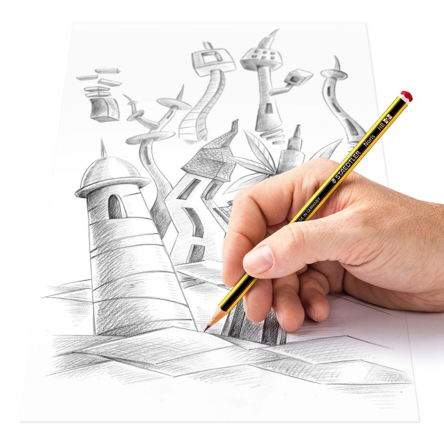 Staedtler Noris Bleistifte HB, sechseckig – 72er-Display